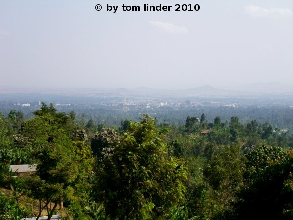 View down the hill on Arusha town